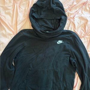 Nike Black Pullover Funnel Neck Hoodie